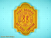 Click to enlarge 1988 Fort George Scout Campaign (chenille)